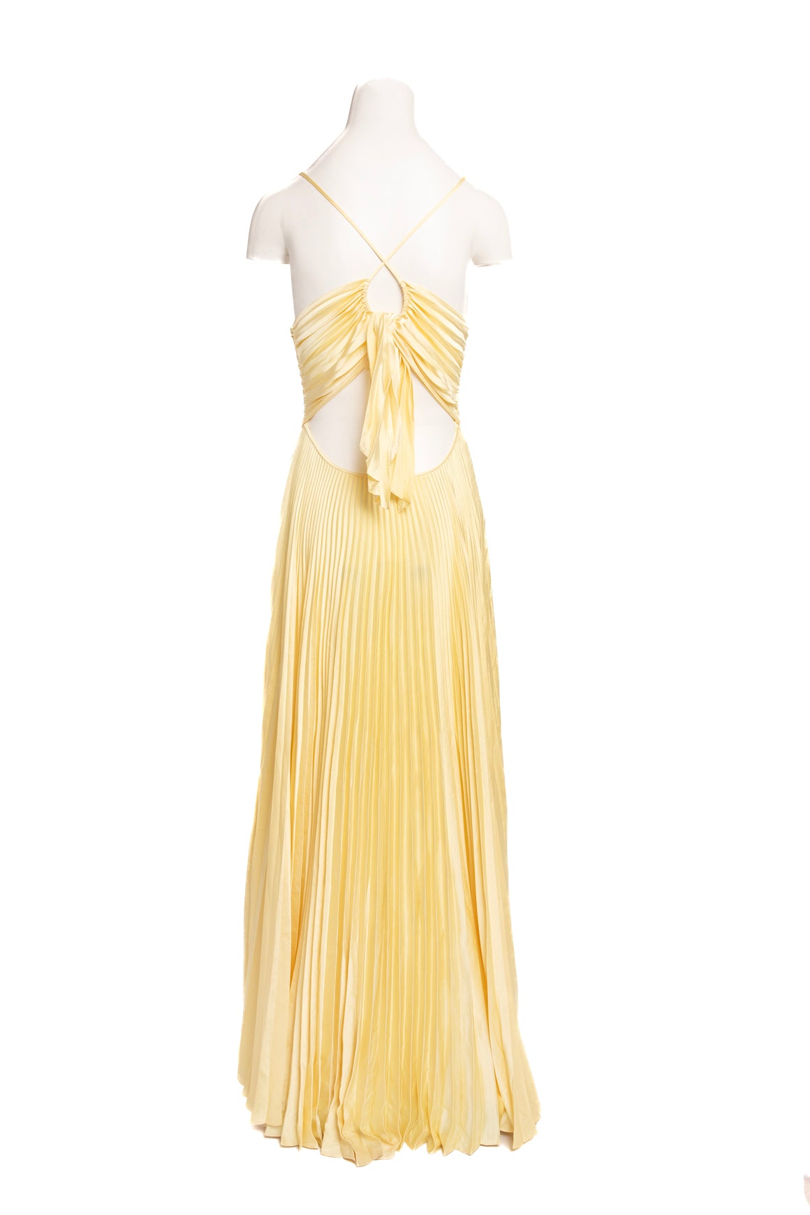 A.L.C. Yellow Pleated "Aries" Gown (Sz. M)