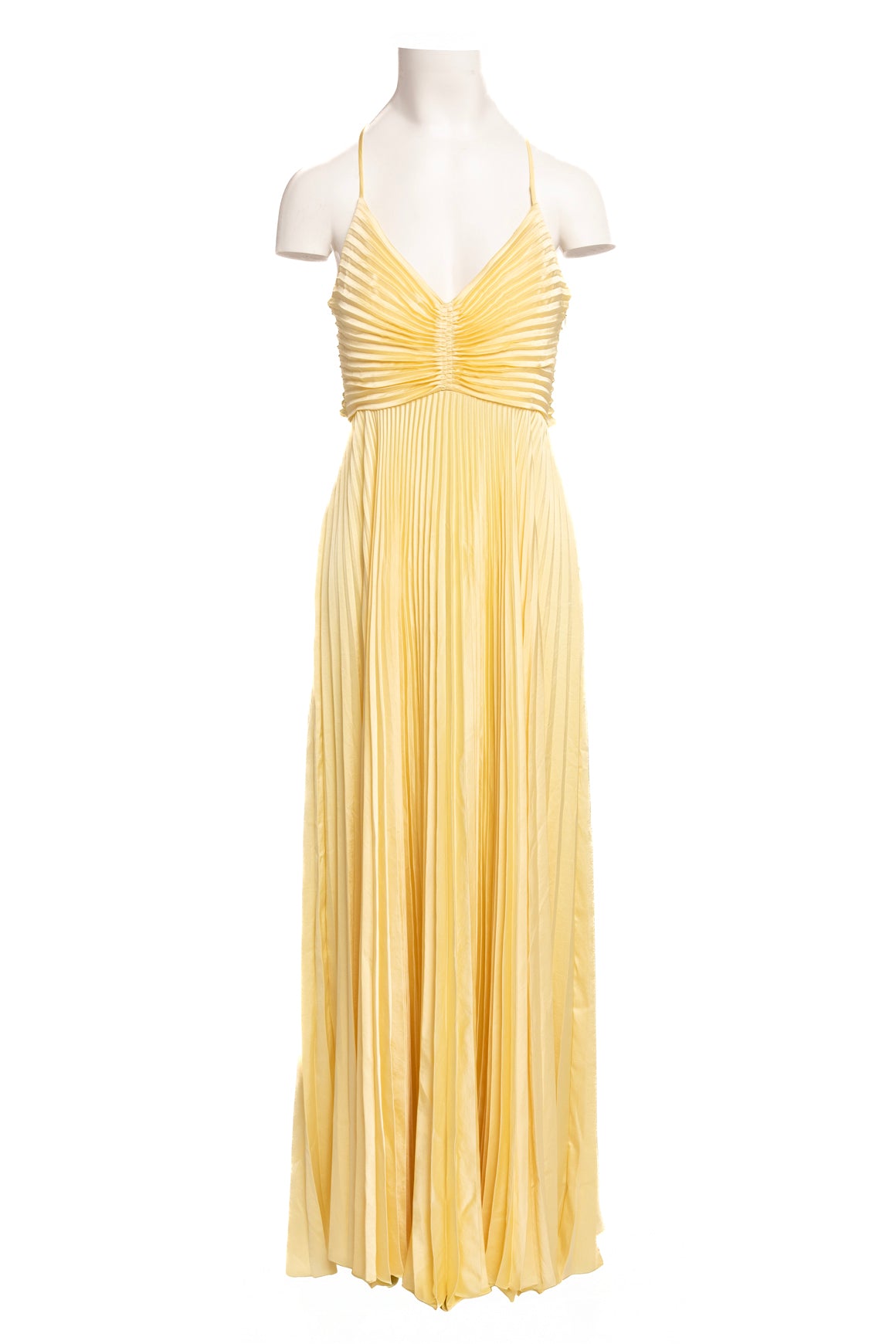 A.L.C. Yellow Pleated "Aries" Gown (Sz. M)