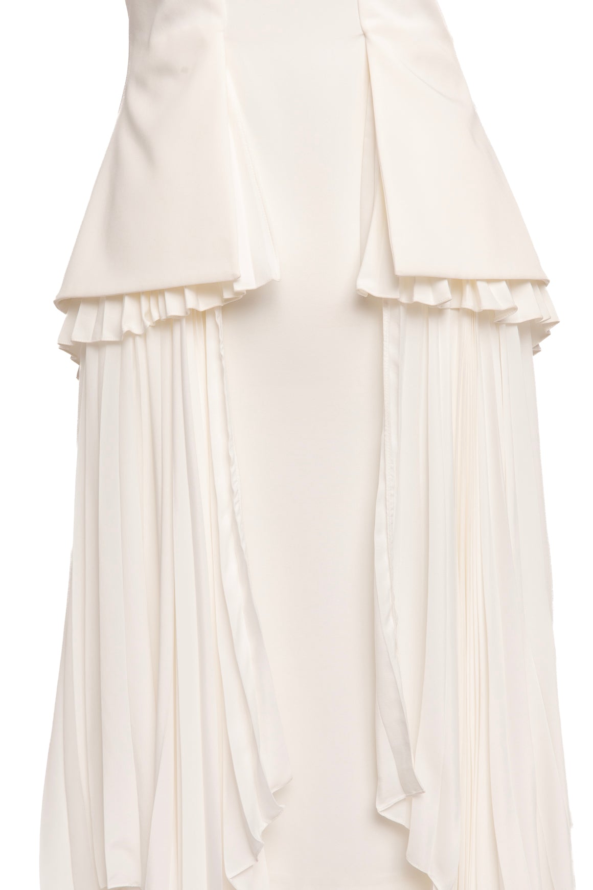 VALERY KOVALSKA White "Mille Feiulles" Midi Dress (Sz. S)