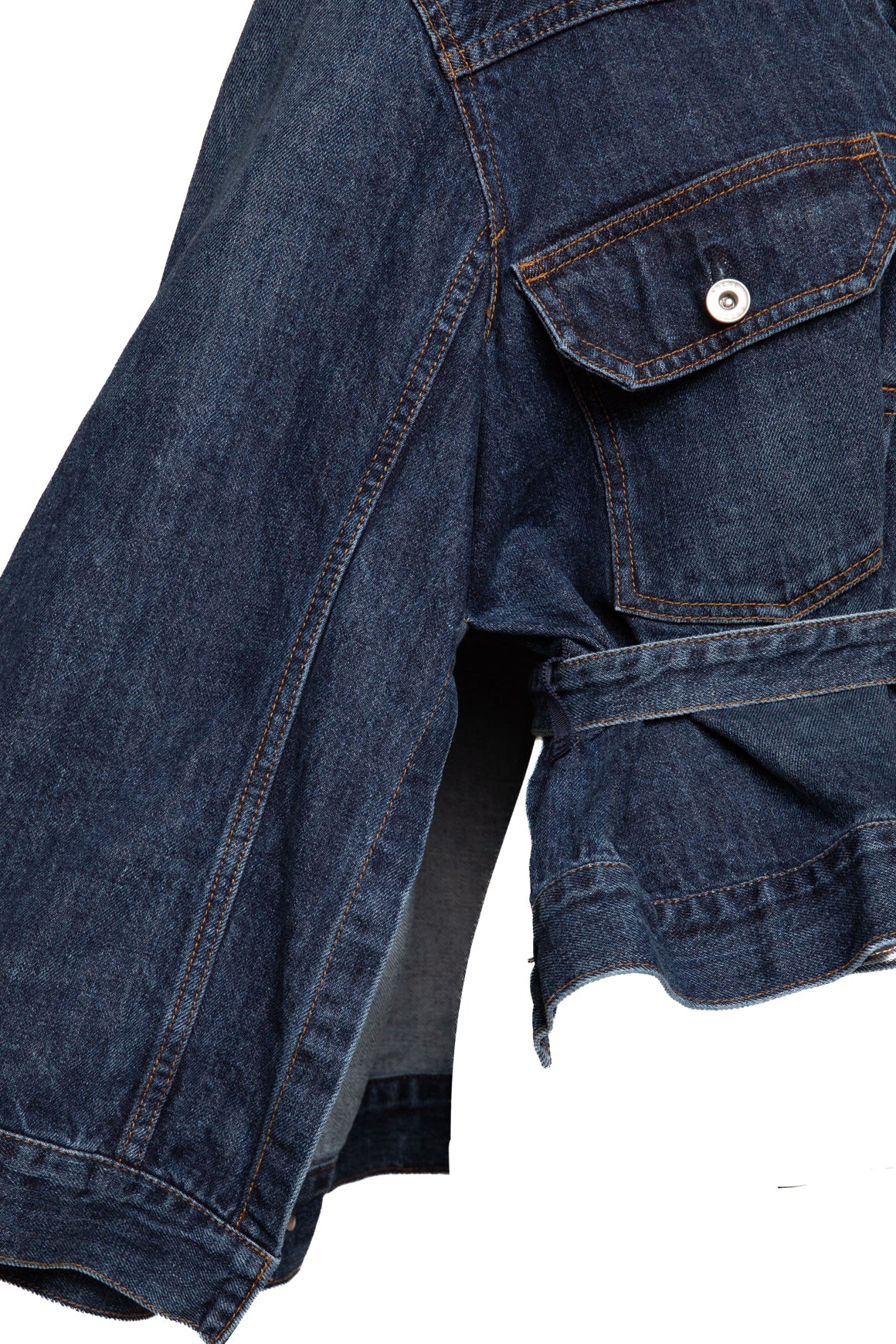 SACAI Indigo Denim Capelet Jacket (Sz. 3/L)