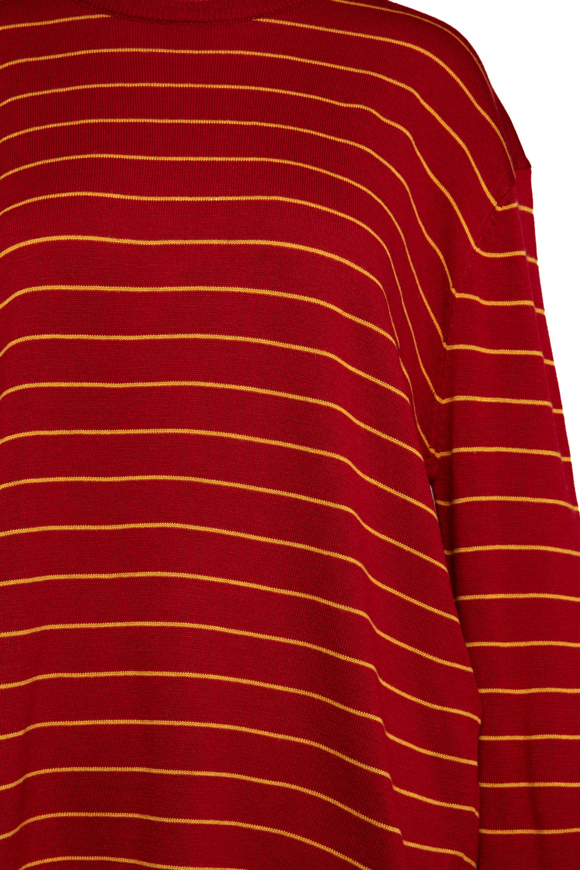 OUS SEOUL Yellow Striped Oversized Sweater (Sz. M)