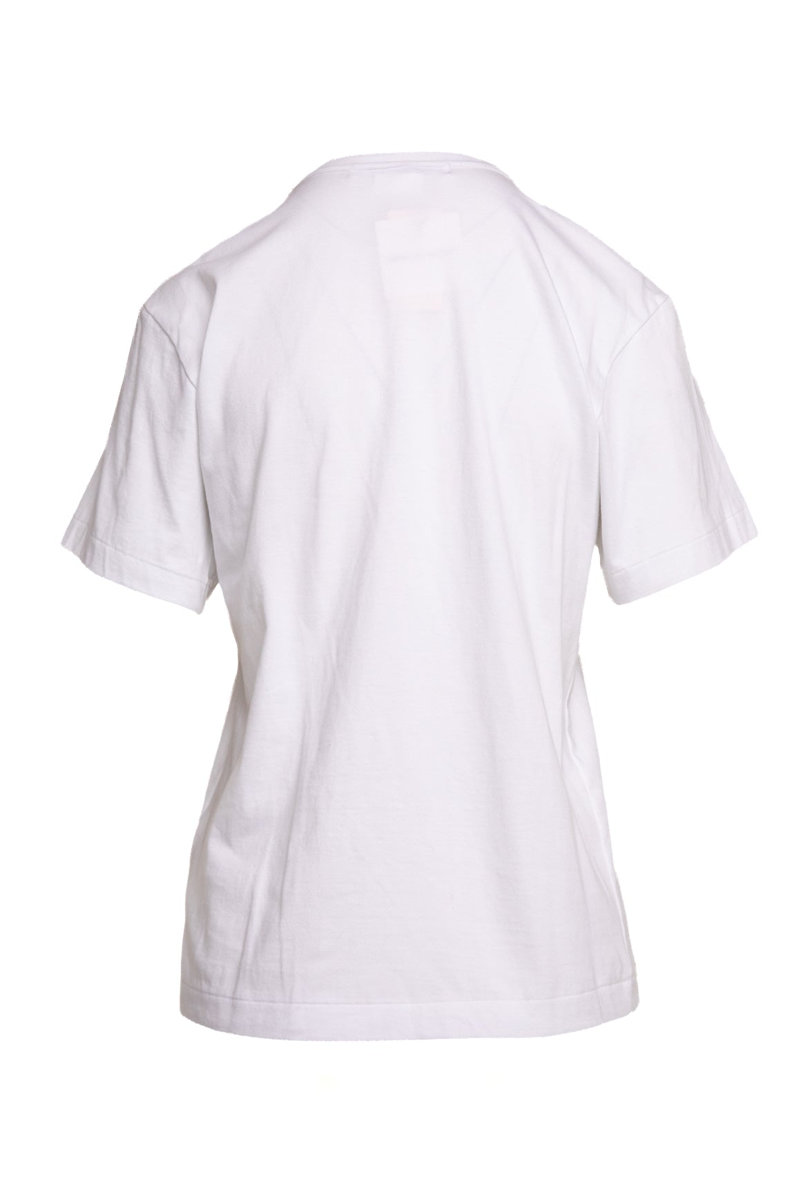 COMME DES GARCONS White Bow Embellished Tee Shirt (Sz. S)