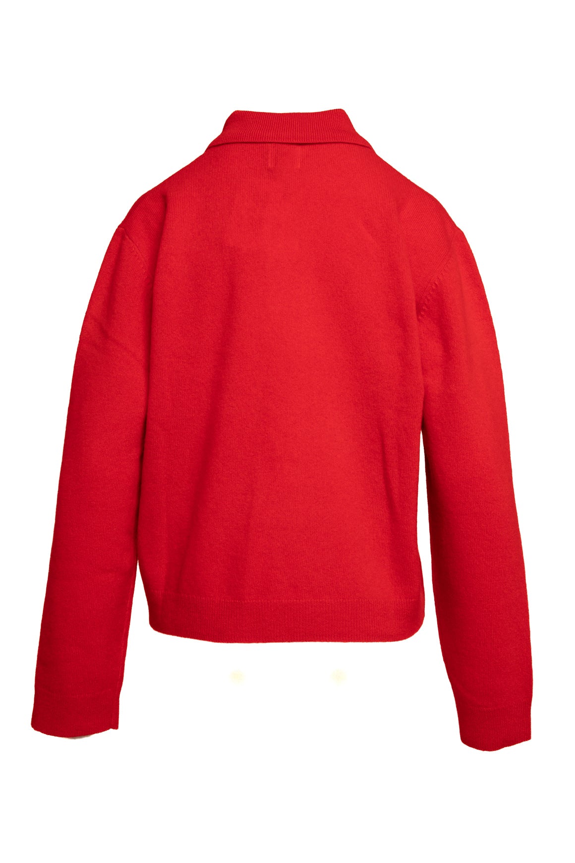 LESET Red Collared Henley Sweater (Sz. XL)