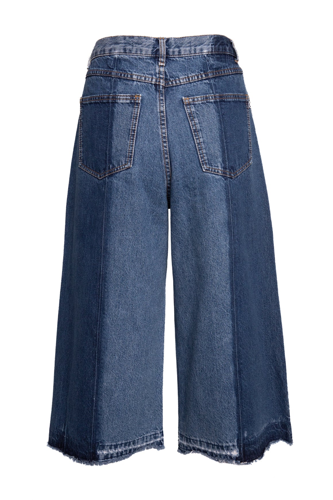 MCQ Blue Colorblock Denim Culottes (Sz. 29)