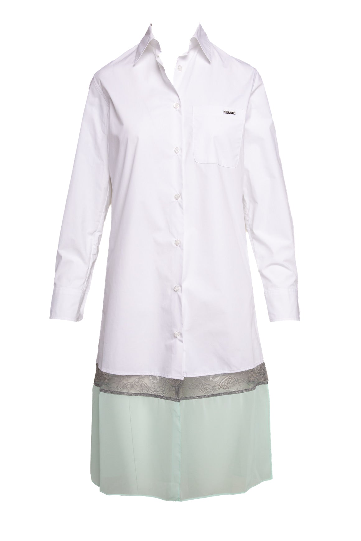 COPERNI White Paneled Shirt Dress (Sz. 6)