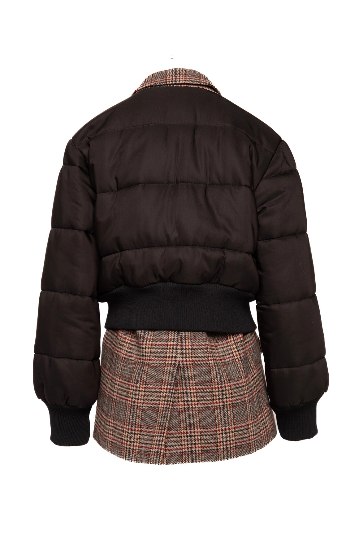 VERONICA BEARD Black Puffer Tweed Blazer Combo (Sz.6)