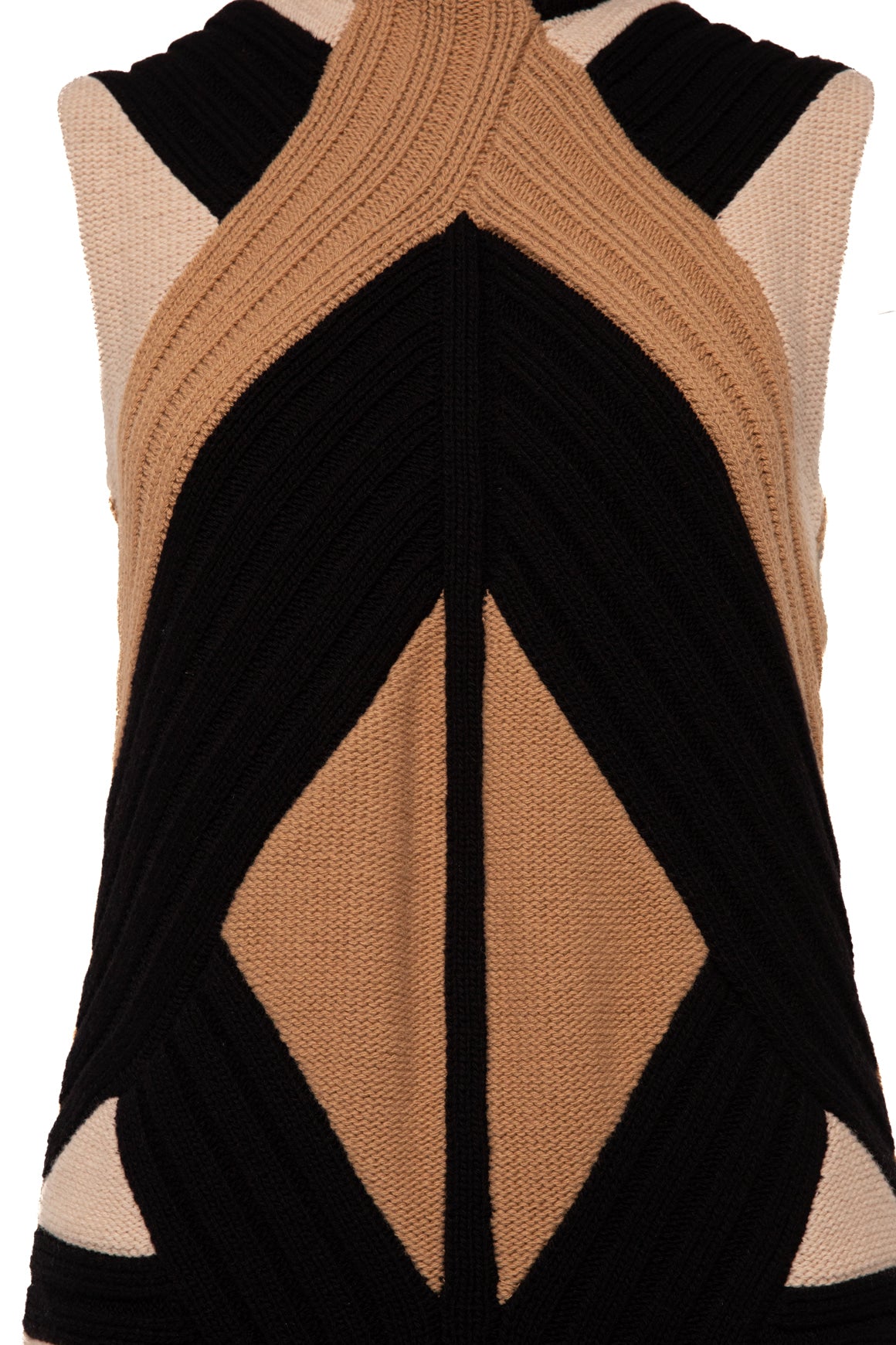 GIVENCHY Mock Neck Longline Sweater Vest (Sz.XS)