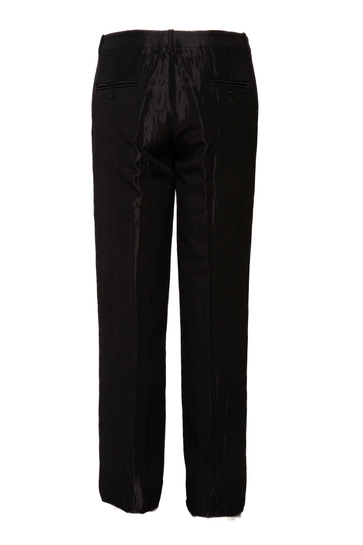 MICHAEL KORS COLLECTION Black Glossy Trousers (Sz. 4)