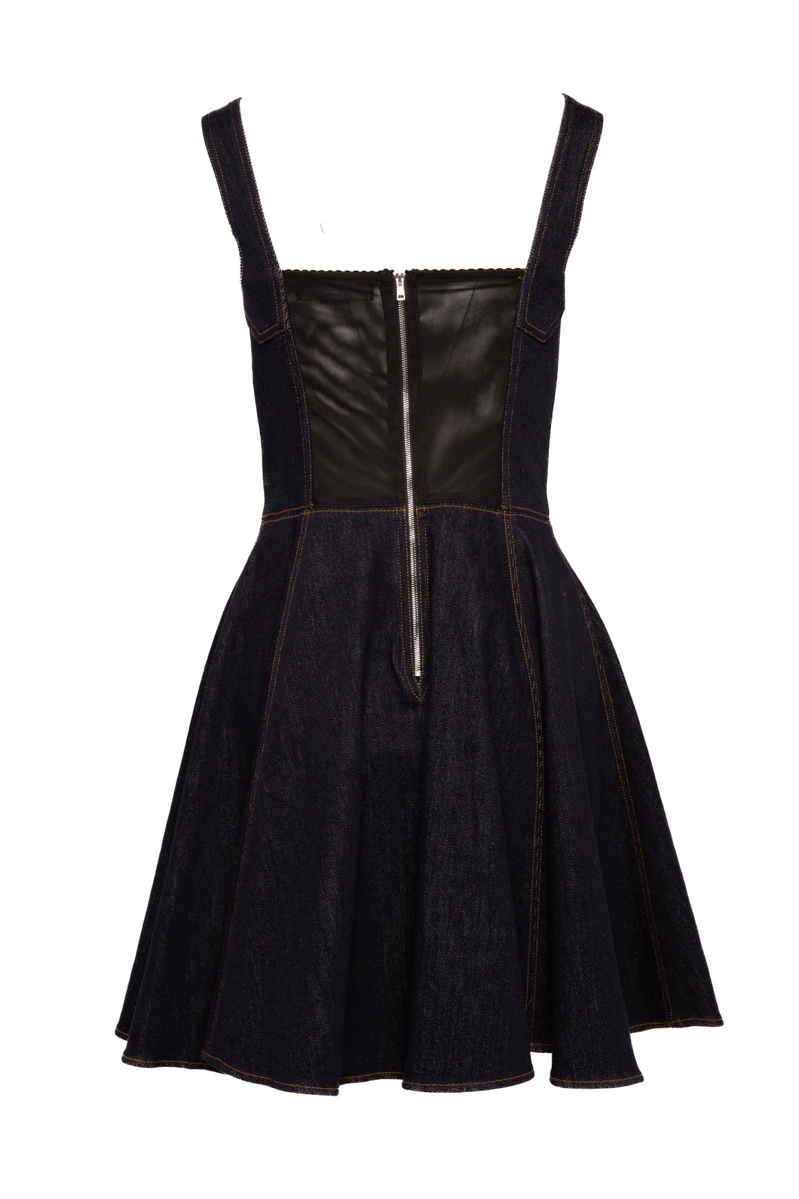 DOLCE & GABBANA Indigo Denim Bustier Mini Dress (Sz. 0)
