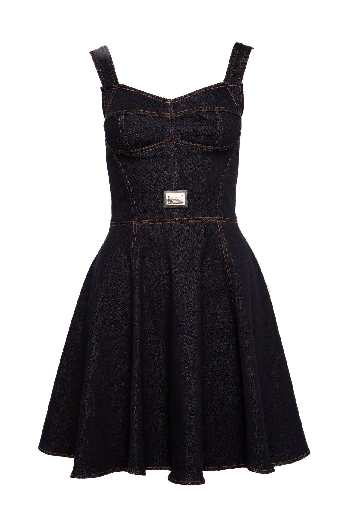 DOLCE & GABBANA Indigo Denim Bustier Mini Dress (Sz. 0)