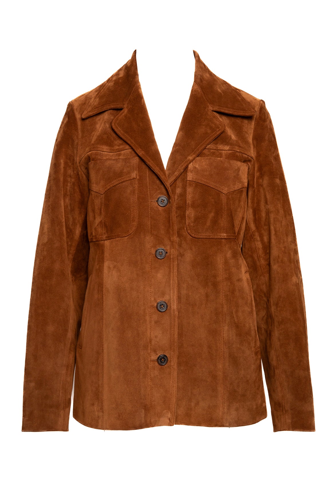 NILI LOTAN Suede Button Front Jacket (Sz. M)