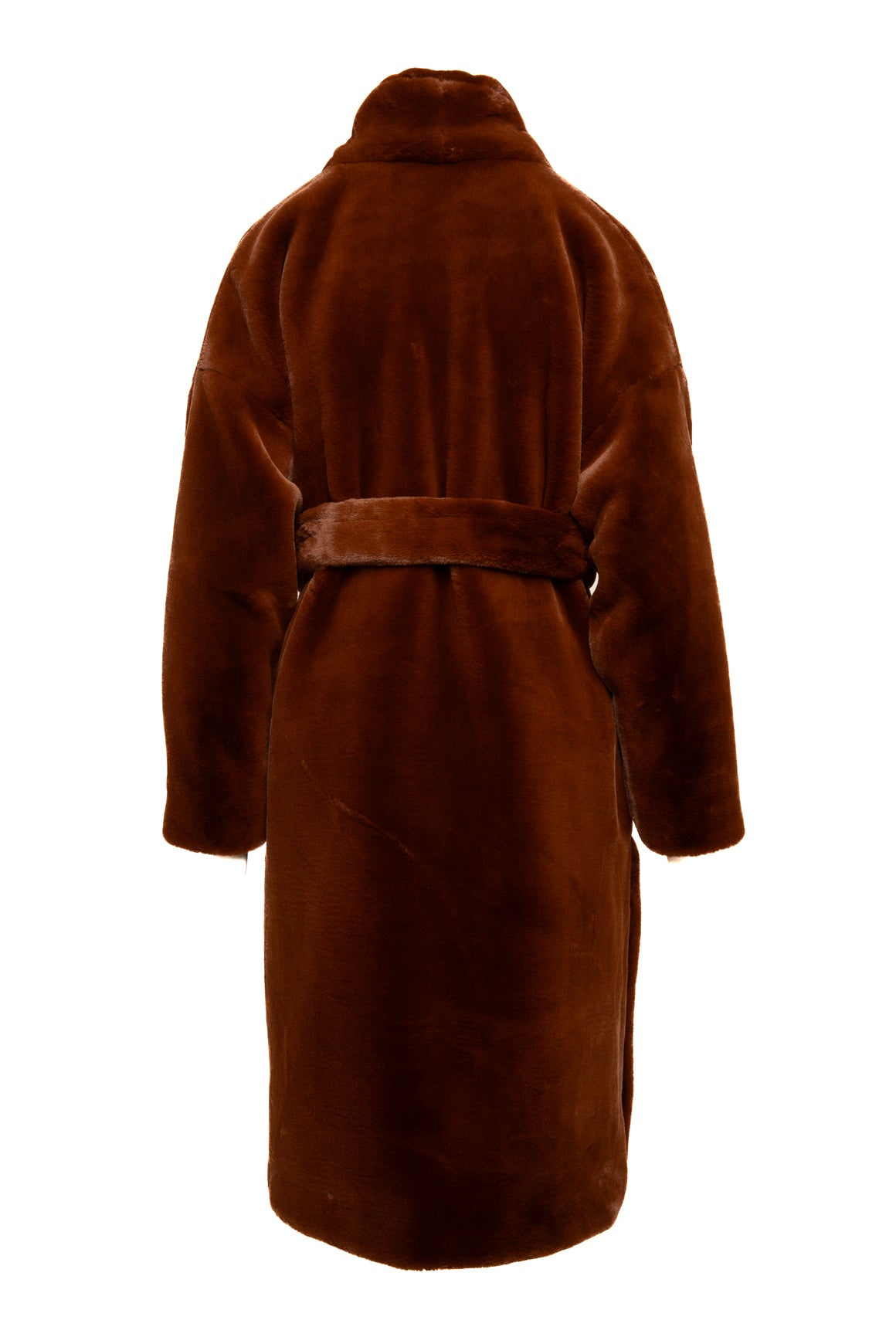 TOTEME Brown Chelsea Faux Fur Coat (Sz.S)