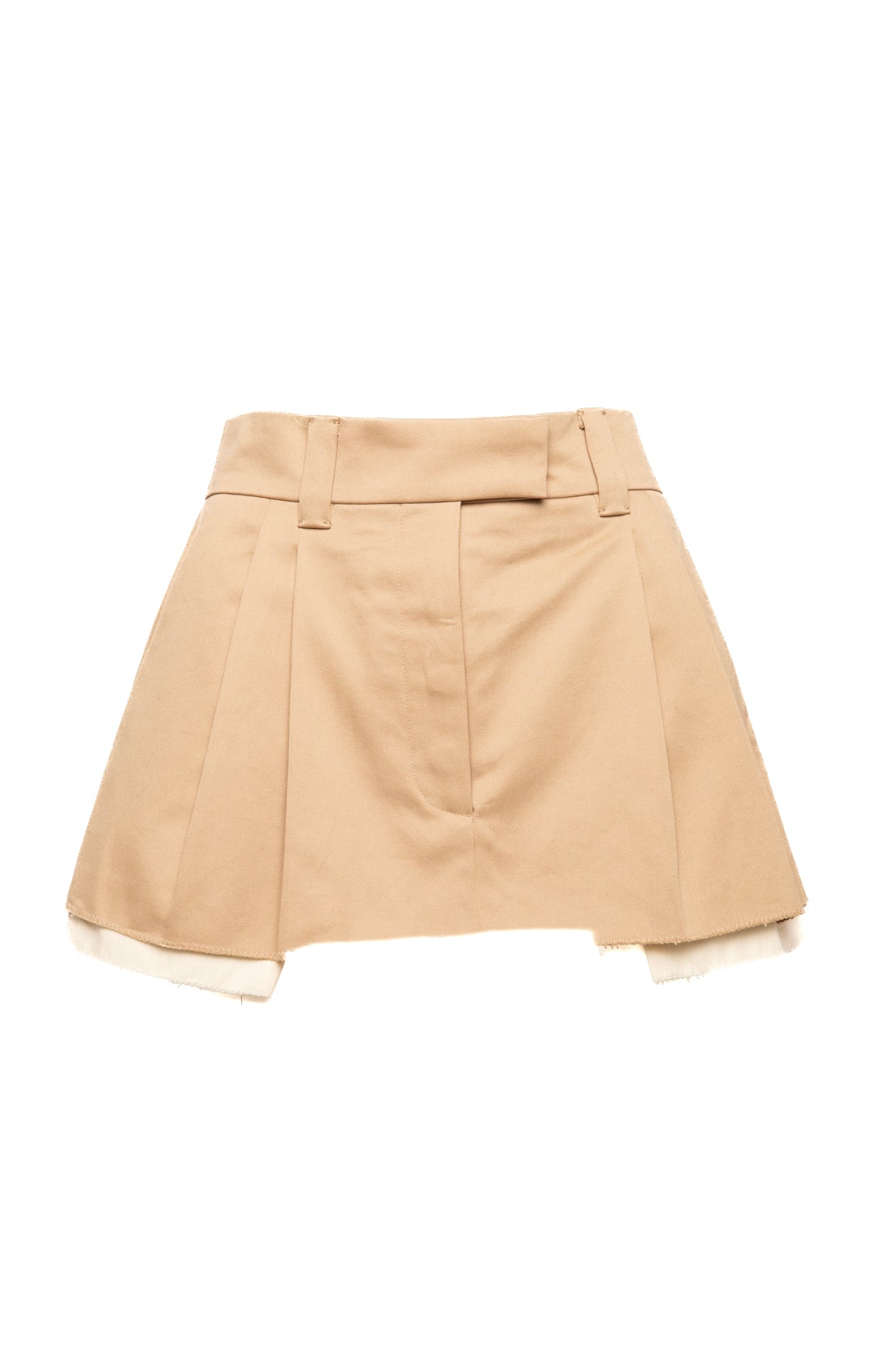 MIU MIU Beige Micro Mini Skirt (Sz.38/2)