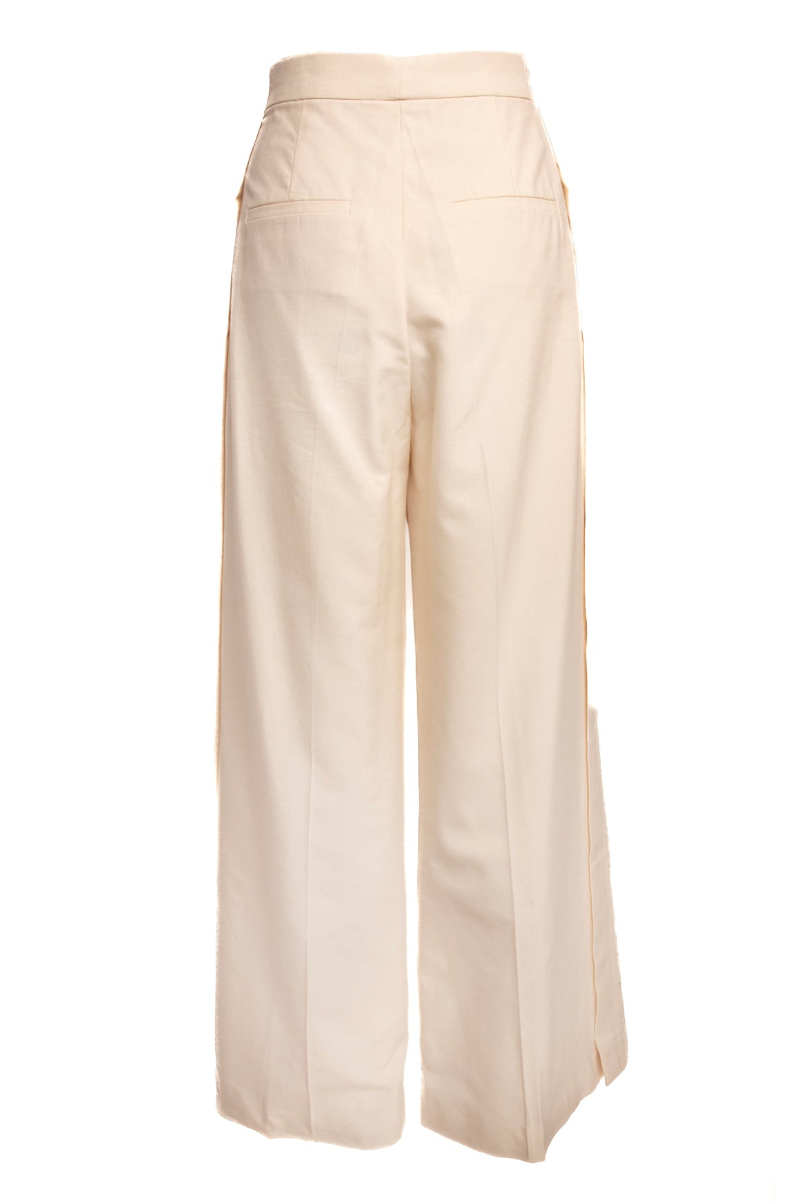 ROHE Cream Wide Leg Trousers (Sz. 42/6)