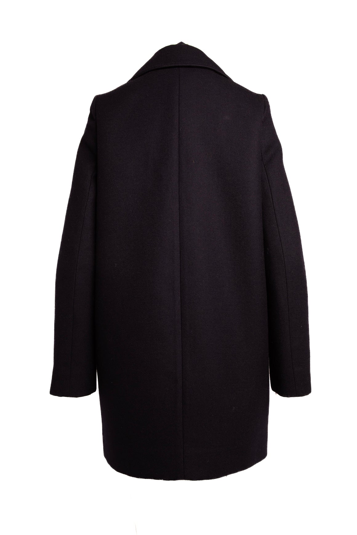 STELLA MCCARTNEY Navy Wool Longline Peacoat (Sz. 40/4)