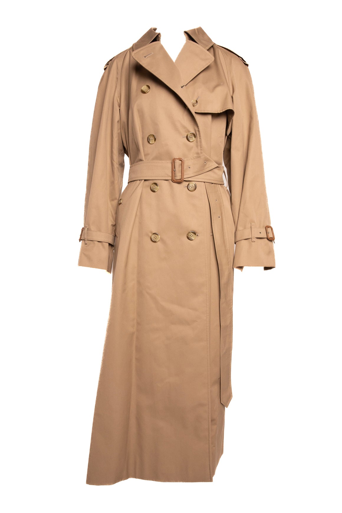BURBERRY Kahki Belted Trench Jacket (Sz.12)