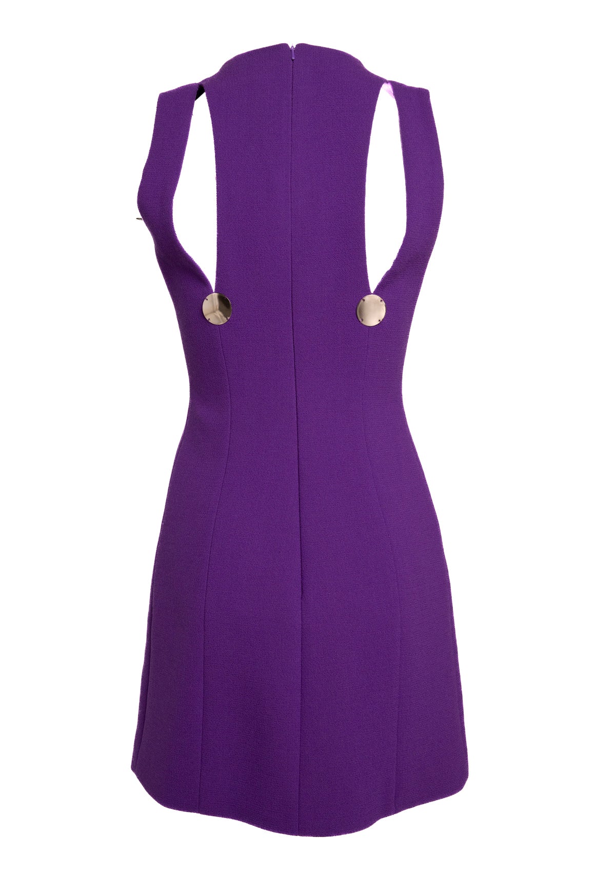 DAVID KOMA Purple Embellished Shift Dress (Sz. 10)