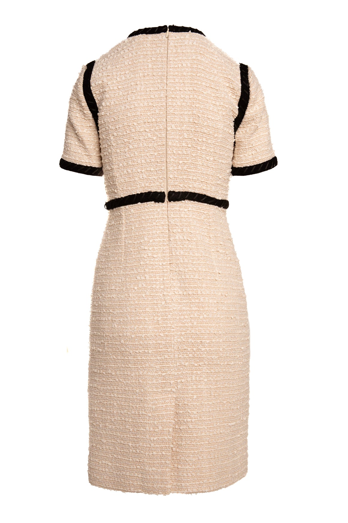 GUCCI Cream & Black Tweed Mini Dress (Sz. 40/4)