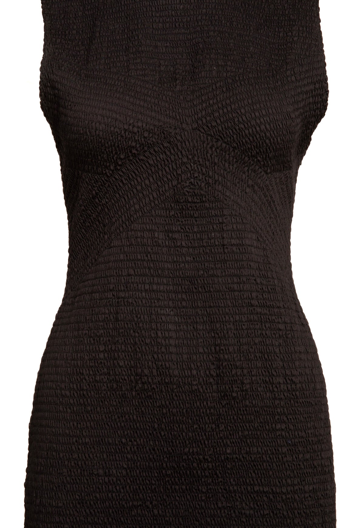 LA LIGNE Black Smocked Midi Dress (Sz. M)