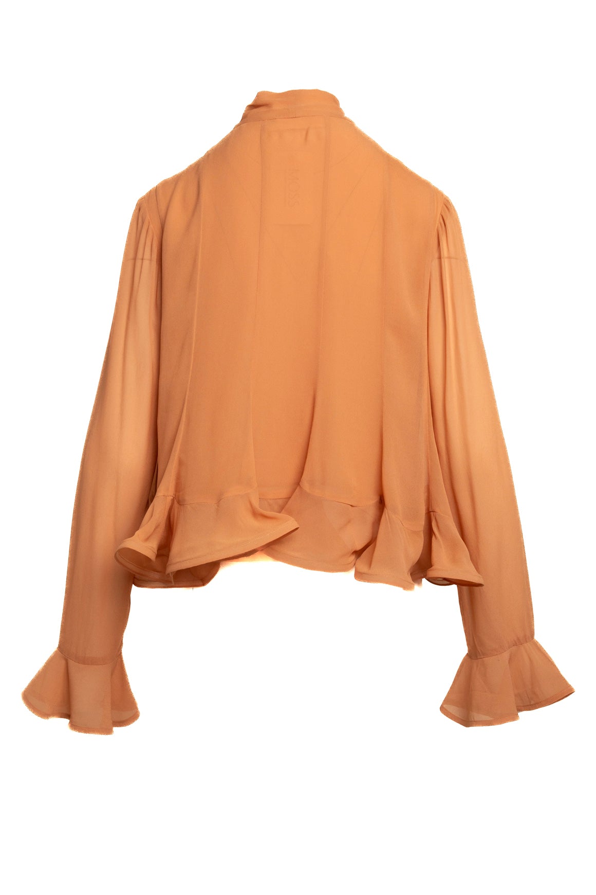 ZIMMERMAN Peach Sculpted Hem Blouse (Sz. M)