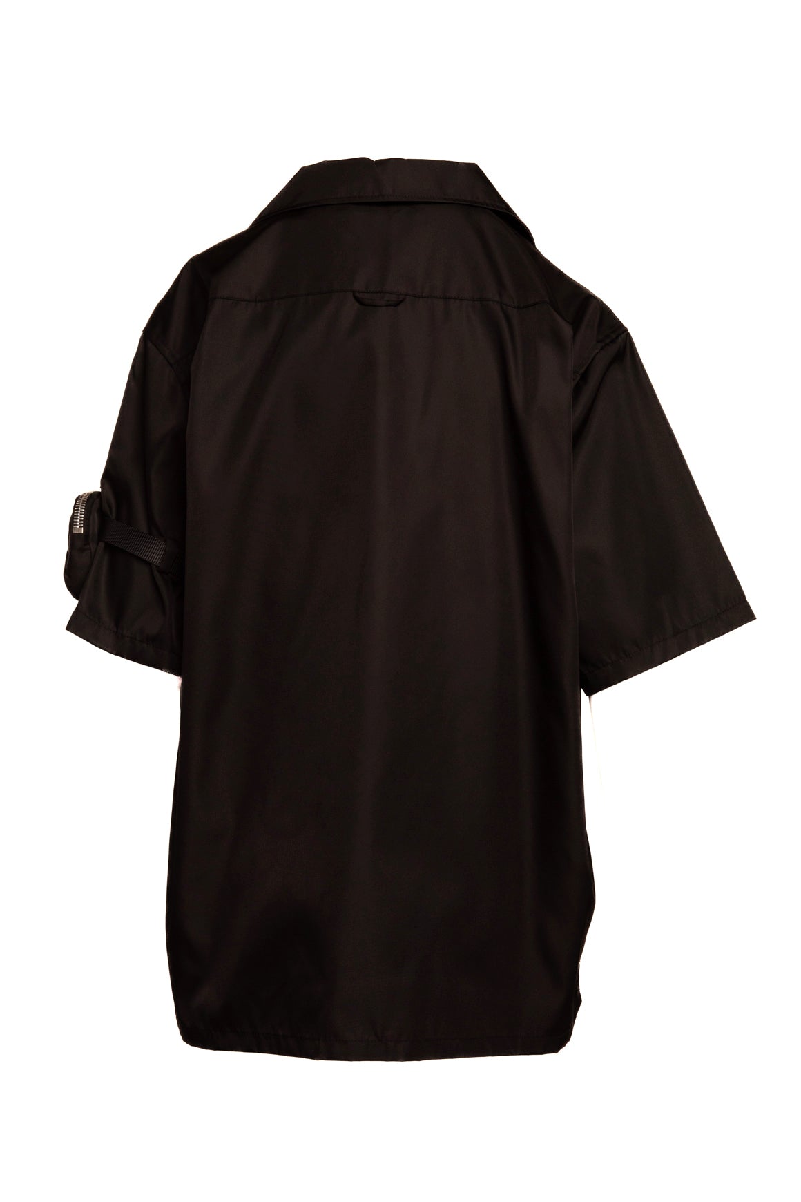 Prada Nylon Short Sleeve Shirt Prada Men's Re-Nylon Shirt (Black)