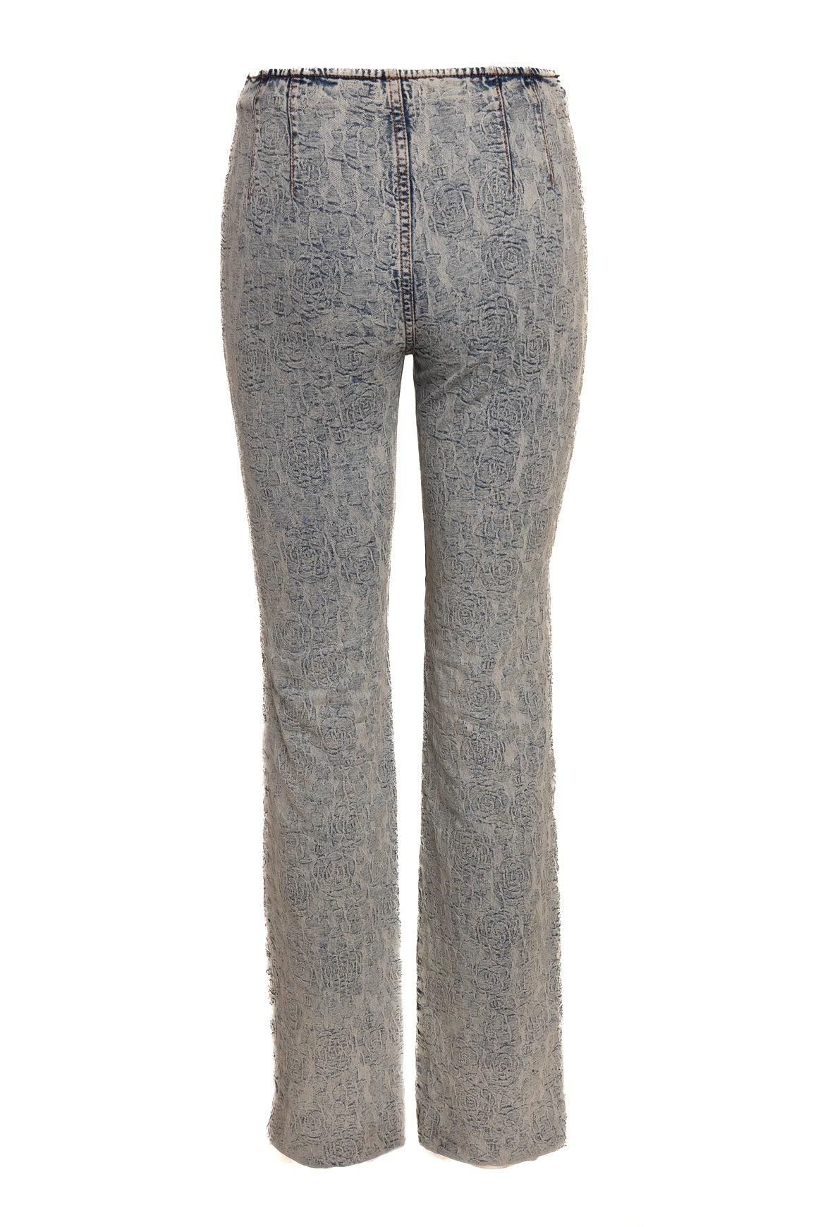 CHANEL 2023 Denim Jacquard Rose Jeans (Sz. XS)