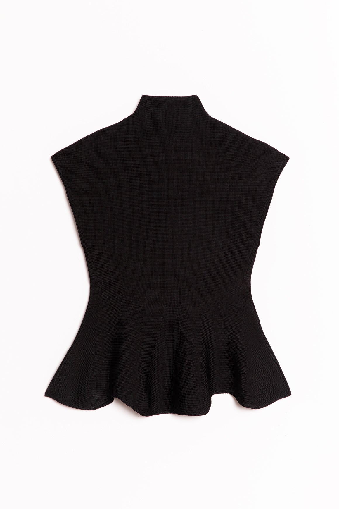 KHAITE Black "Andra" Ribbed Blouse