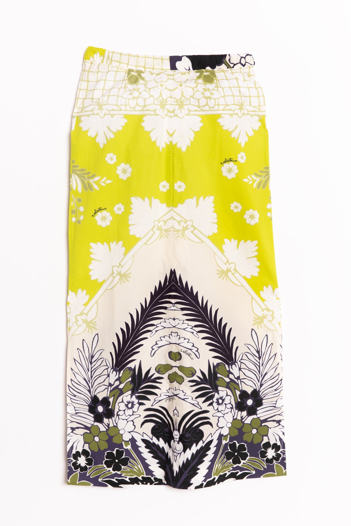 VALENTINO Tropical Print Blouse & Maxi Skirt Set