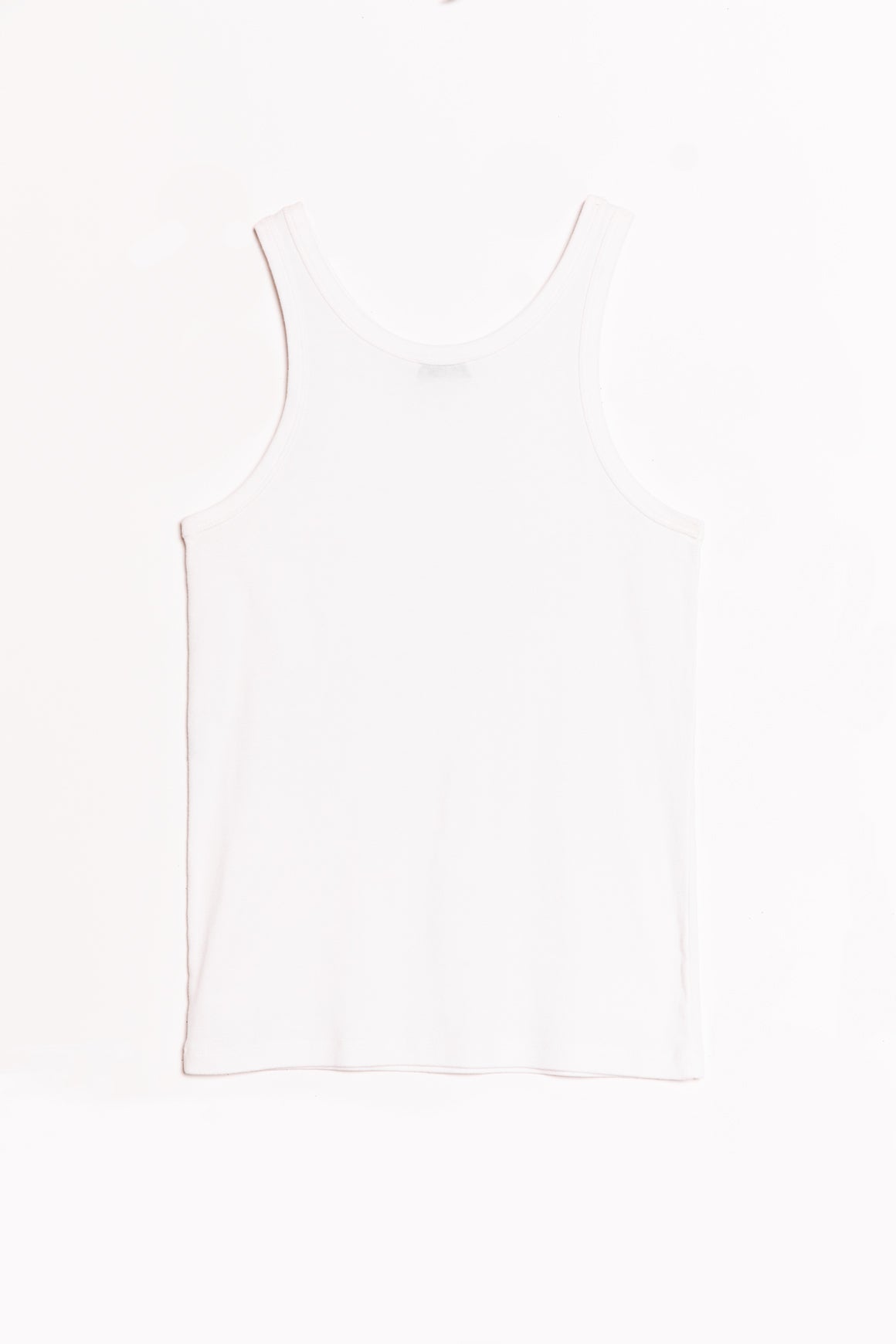 SAINT LAURENT White Halter Tank Top