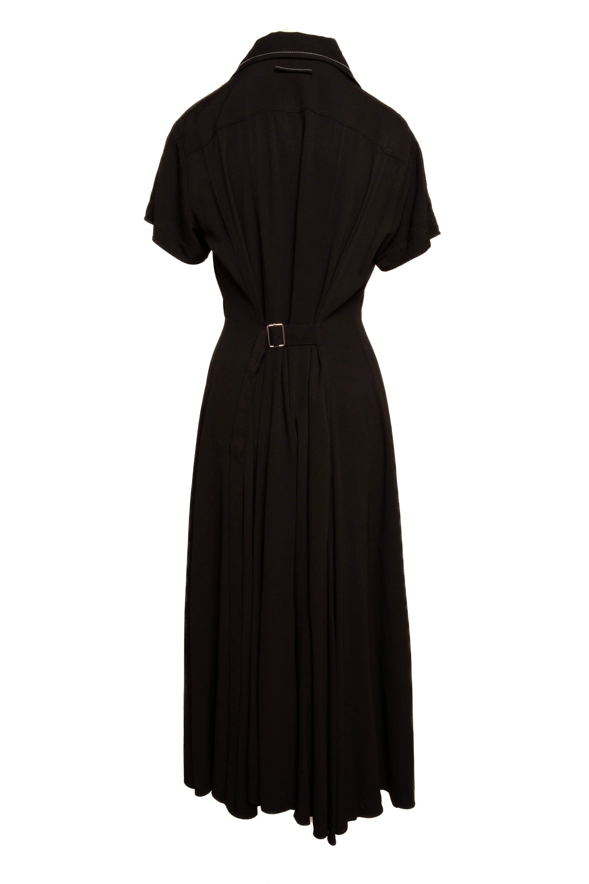 PROENZA SCHOULER Black Contrast Stitch Maxi Dress (Sz. 12)
