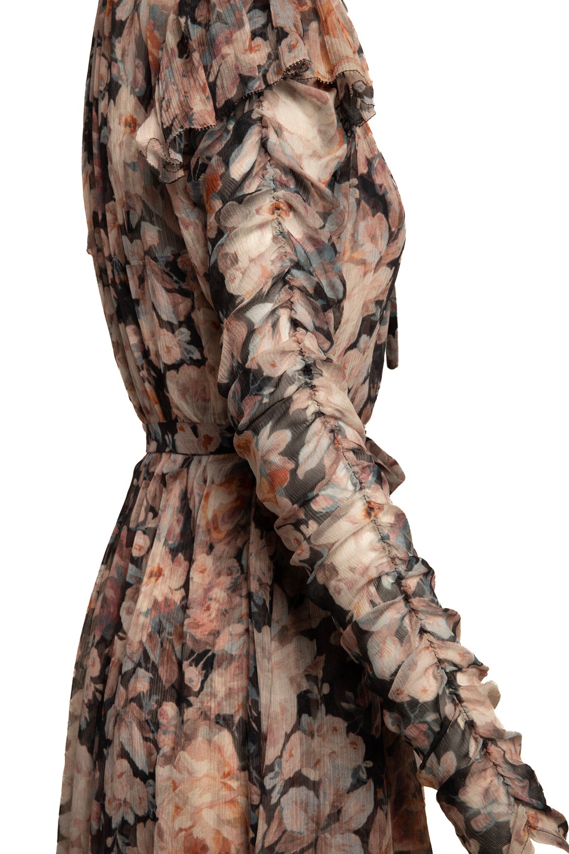 ZIMMERMANN Floral Silk Maxi Dress W/ Slip (Sz. 2/M)