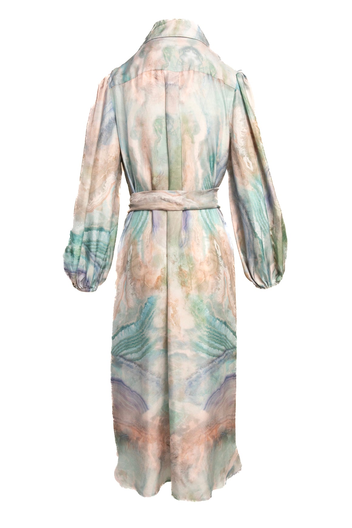 ZIMMERMANN Marbled Silk Dress (Sz. 3/L)
