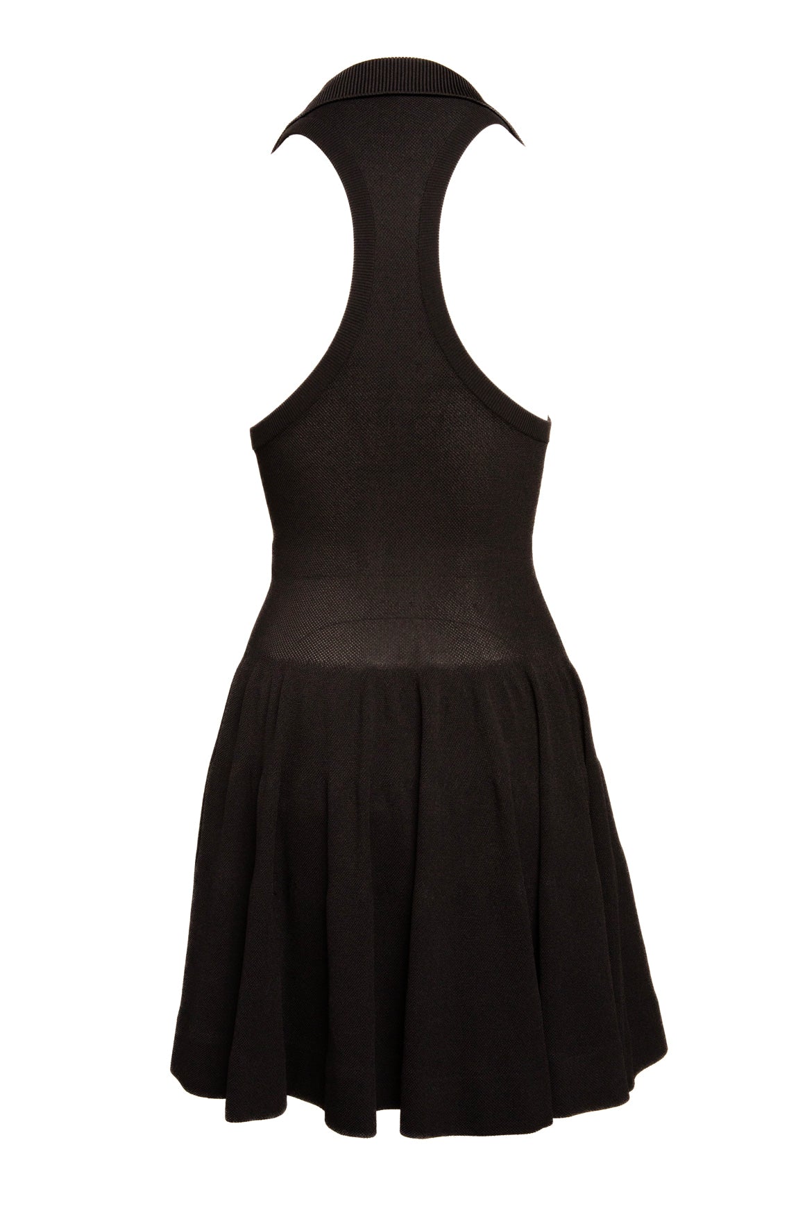 ALAIA Black Knit Drop Waist Mini Tennis Dress (Sz. 34/XS)