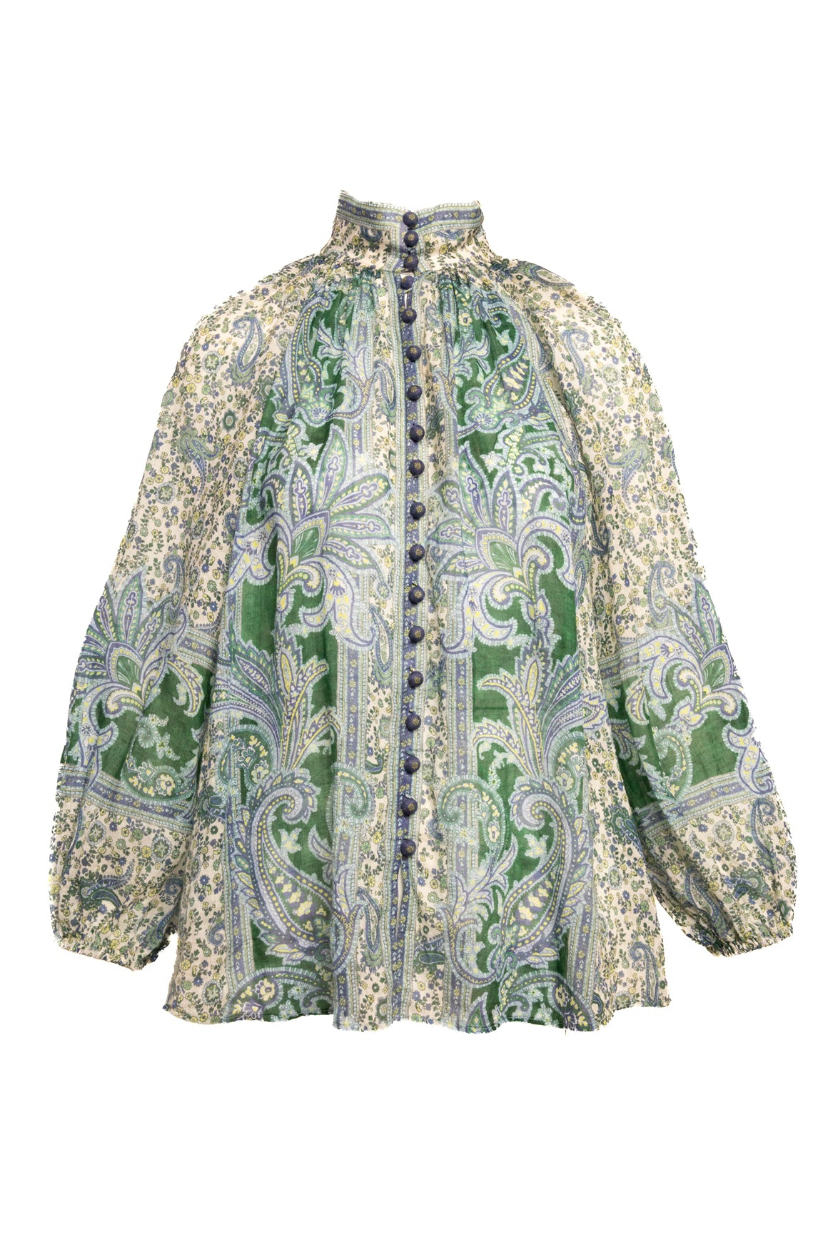 ZIMMERMANN Paisley Linen Blouse (Sz. 2)