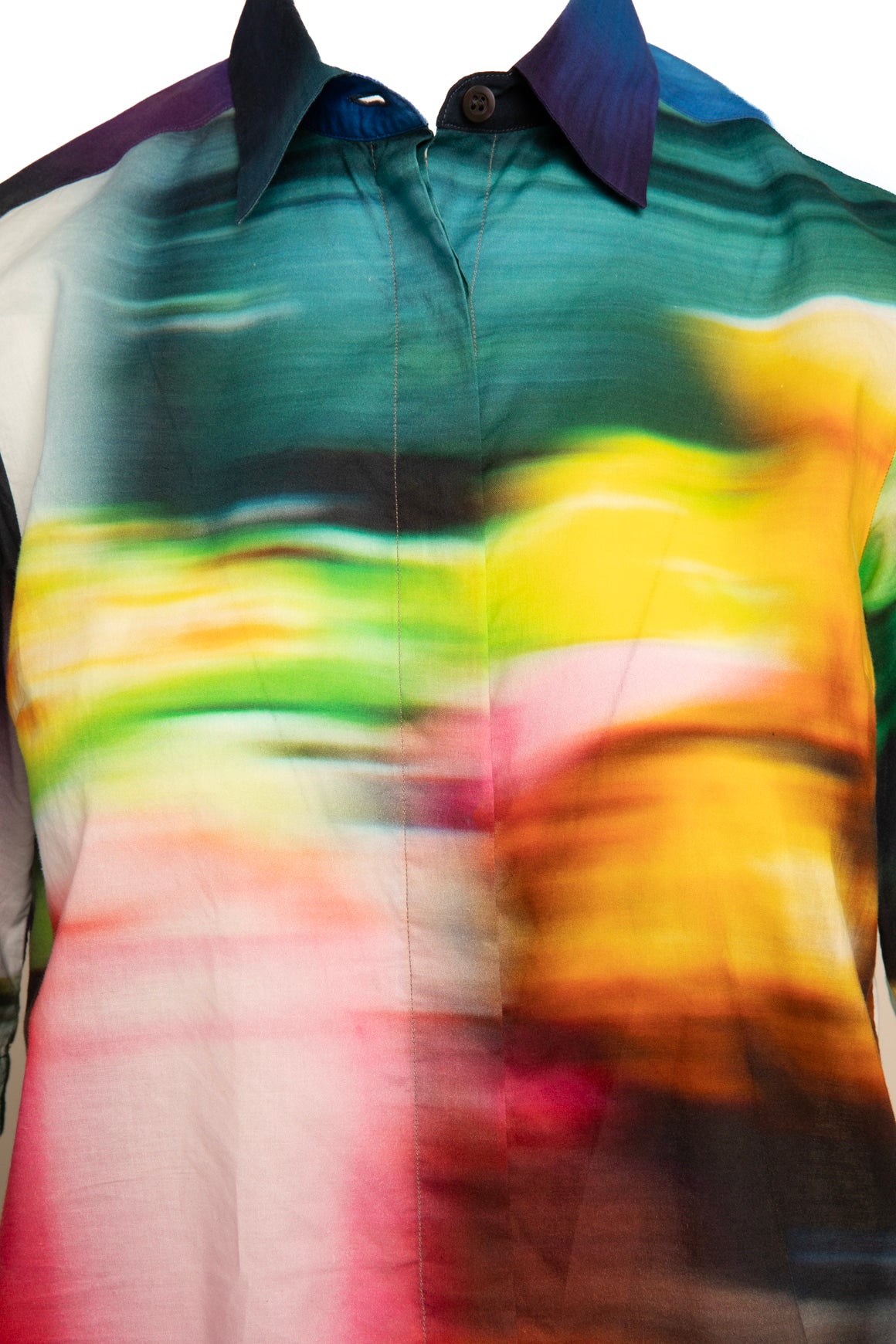 DRIES VAN NOTEN Rainbow Button Blouse (Sz. 36/4)