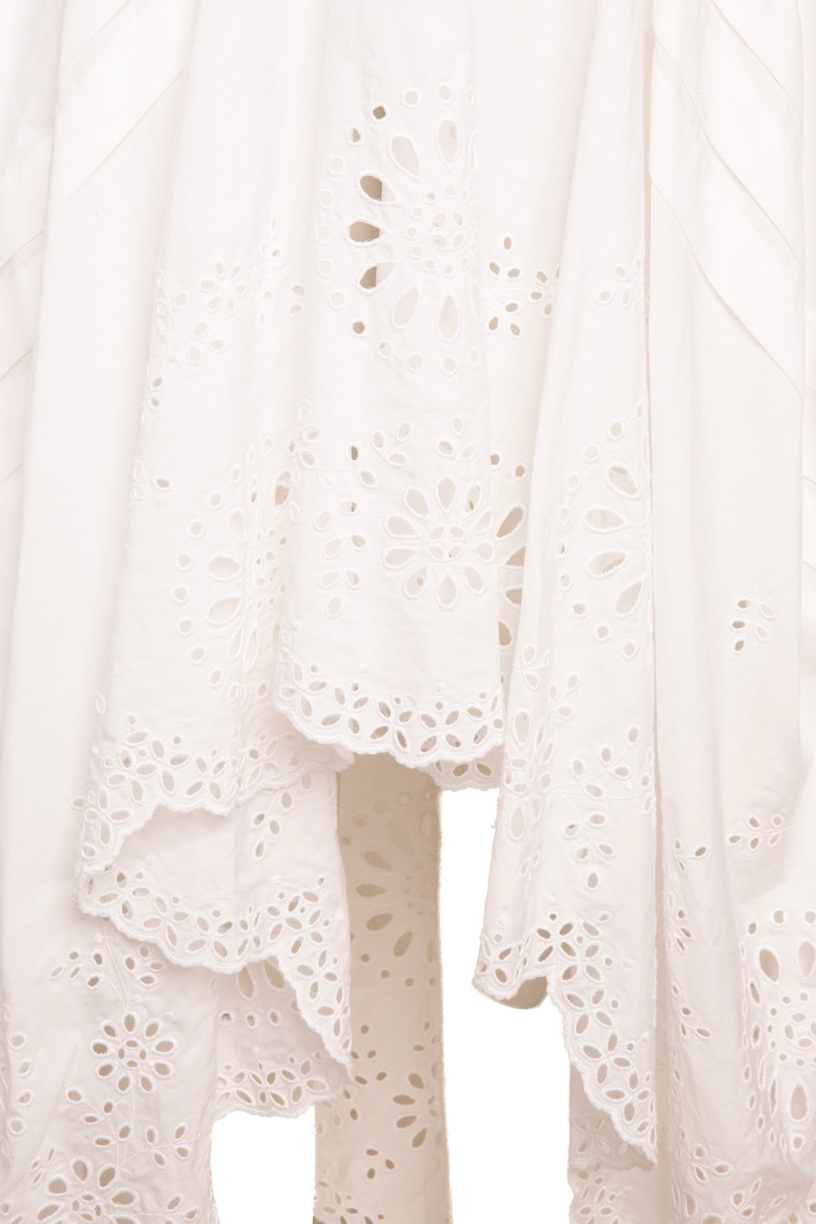 ALEXANDER MCQUEEN Eyelet High Low Dress (Sz. 38/2)