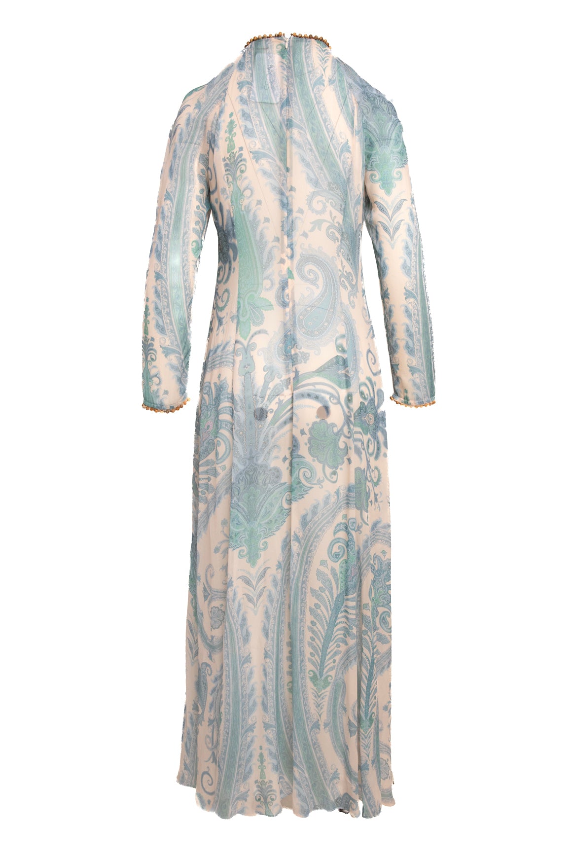 ZIMMERMAN Blue Paisley Maxi Gown (Sz. 1)