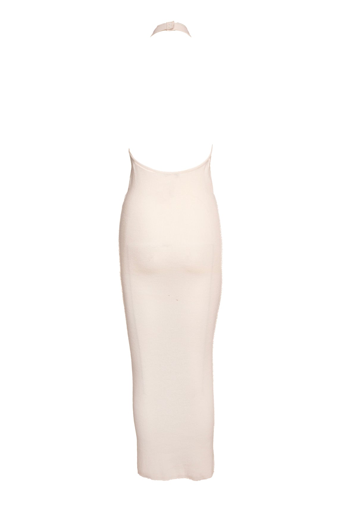 TOM FORD Cream Knit Halter Open Back Maxi Dress (Sz. XS)