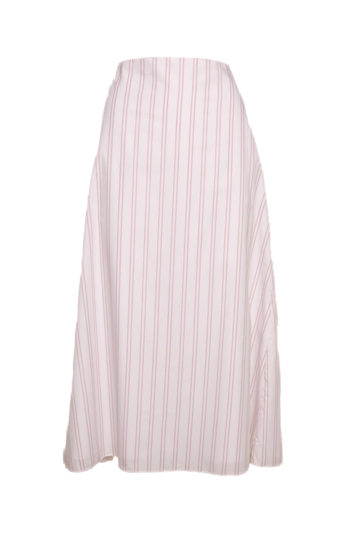 TWP White & Red Pinstripe Cotton Maxi Skirt (Sz. 6)