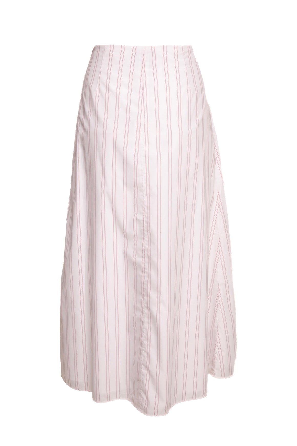 TWP White & Red Pinstripe Cotton Maxi Skirt (Sz. 6)