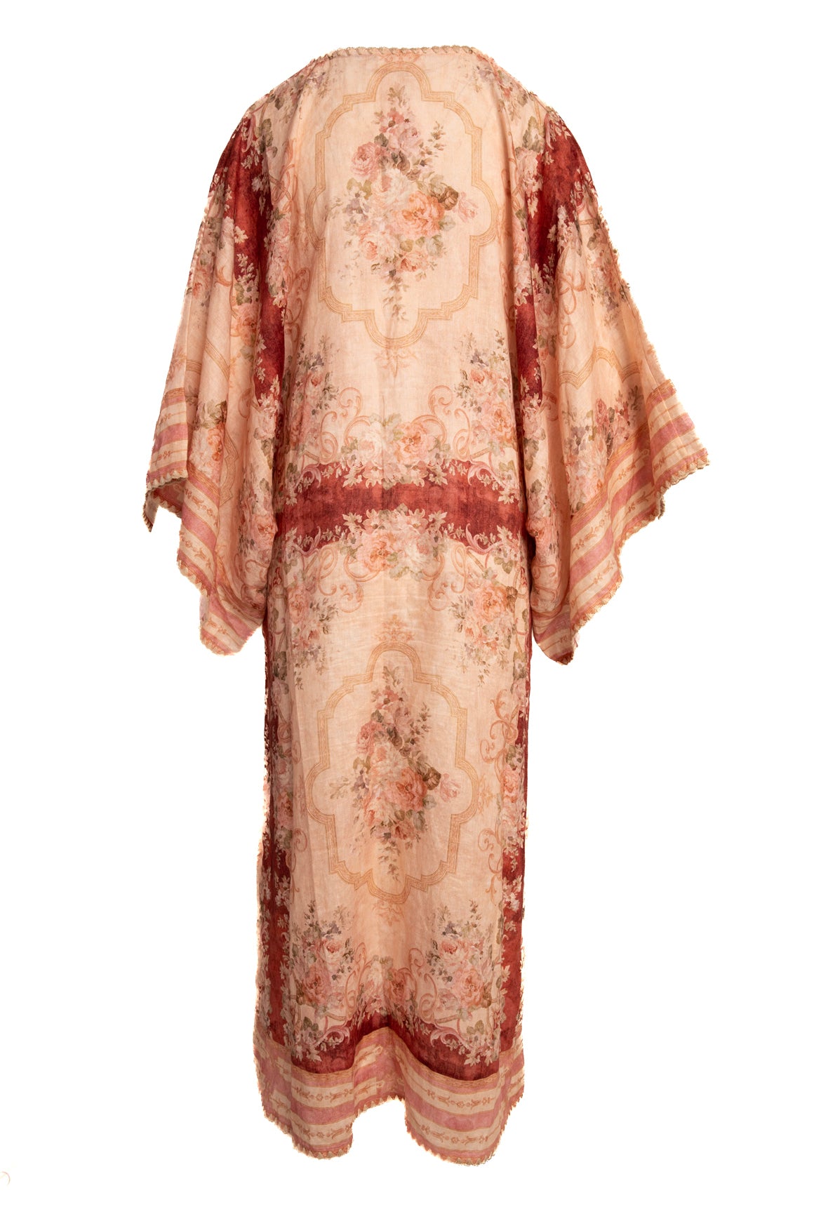 ZIMMERMANN Pink Linen Caftan Dress (Sz. L)