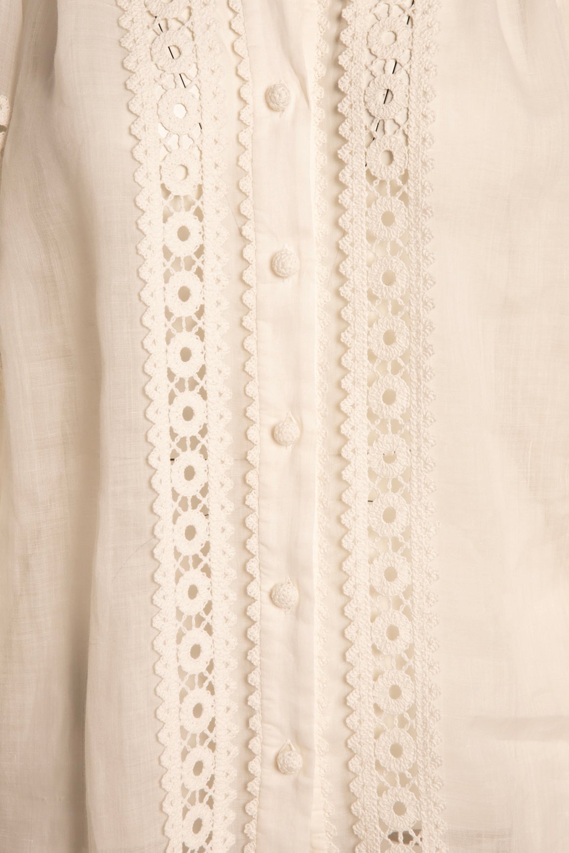 ZIMMERMANN White Crochet Blouse (Sz. 0/XS)
