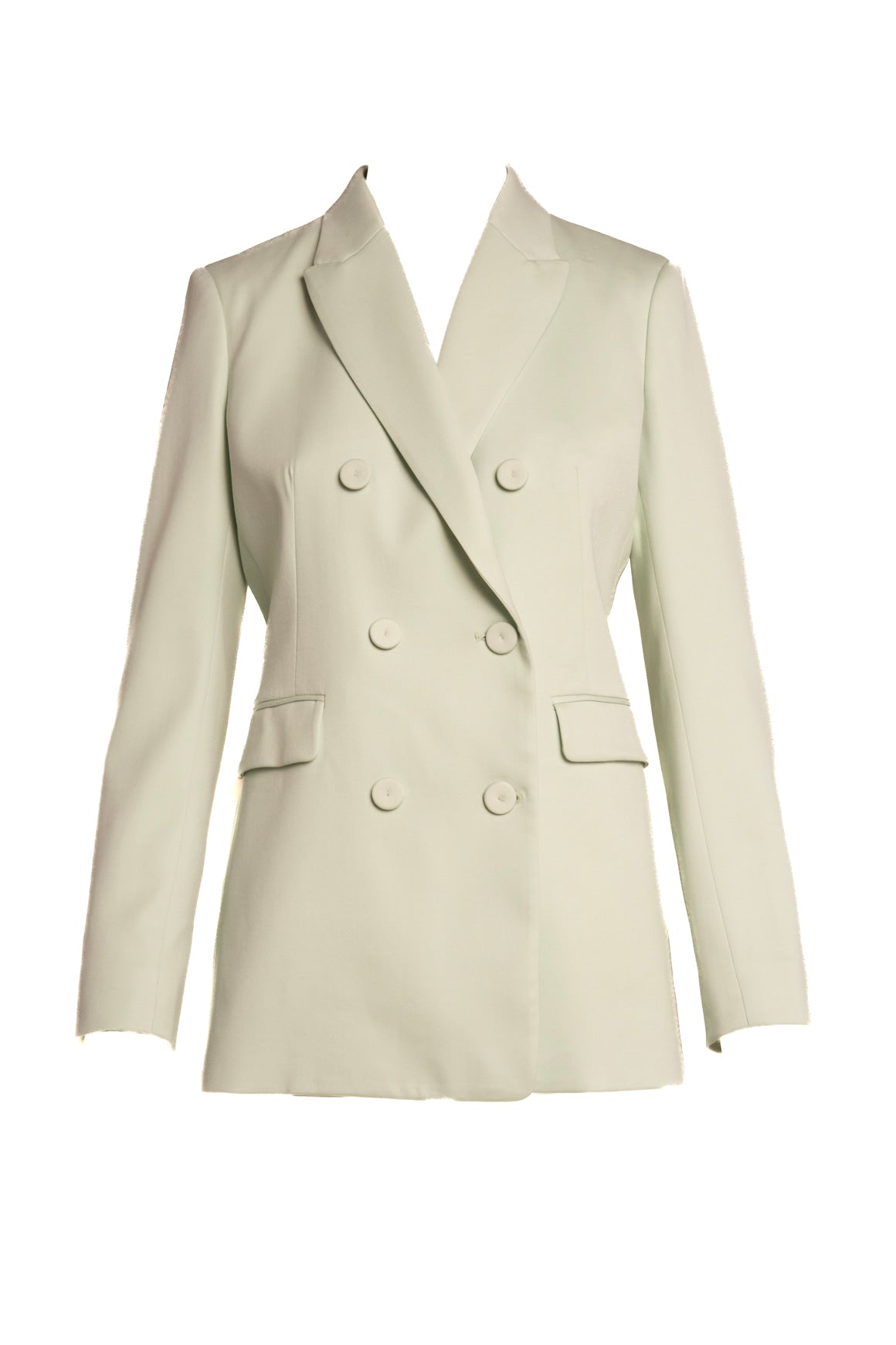 ANOTHER TOMORROW Mint Blazer & Wide Trouser Suit Set