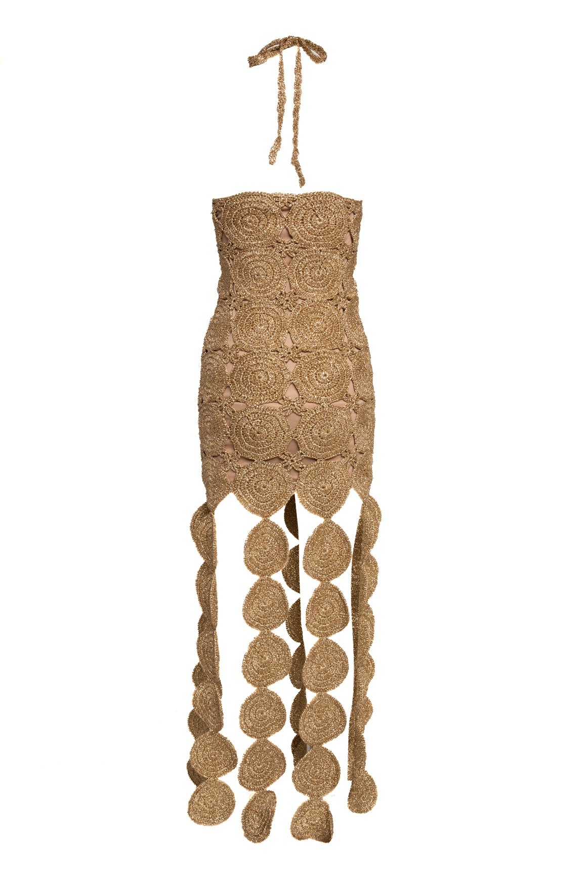 SIMON MILLER Crochet Fringe Dress (Sz. XS)