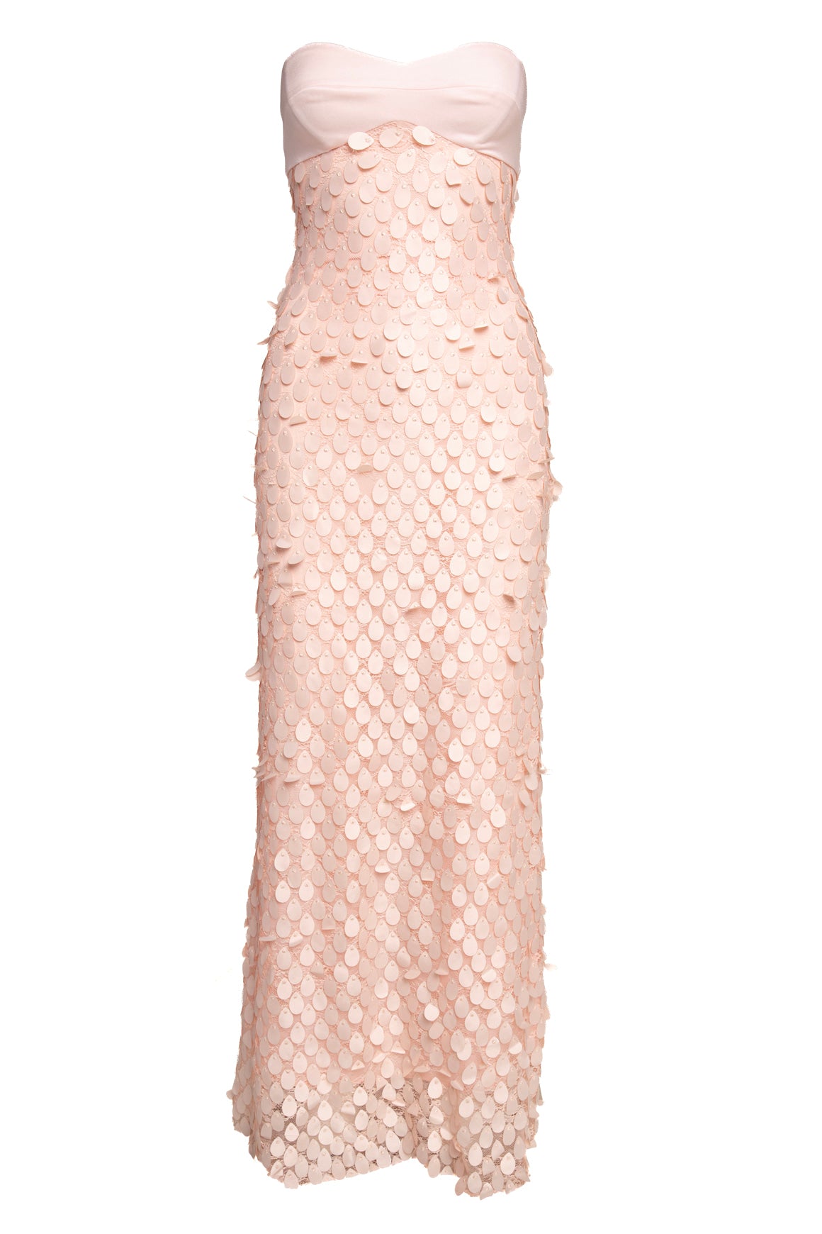 MANNING CARTEL Pink Strapless Balconette Gown (Sz. 2)