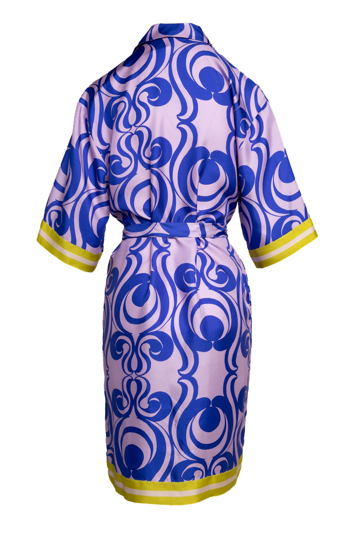 DRIES VAN NOTEN Printed Silk Shirt Dress (Sz. S)
