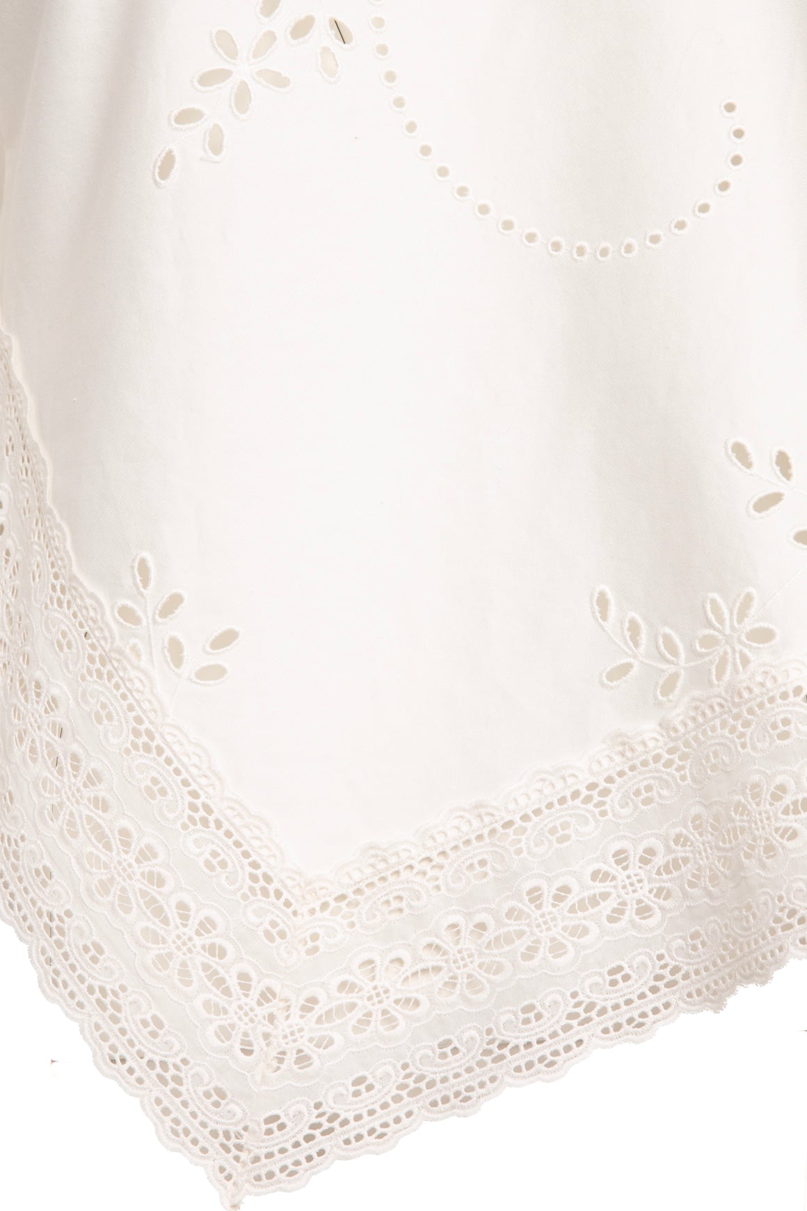 STELLA MCCARTNEY White Eyelet One Shoulder Top (Sz. 36/0)
