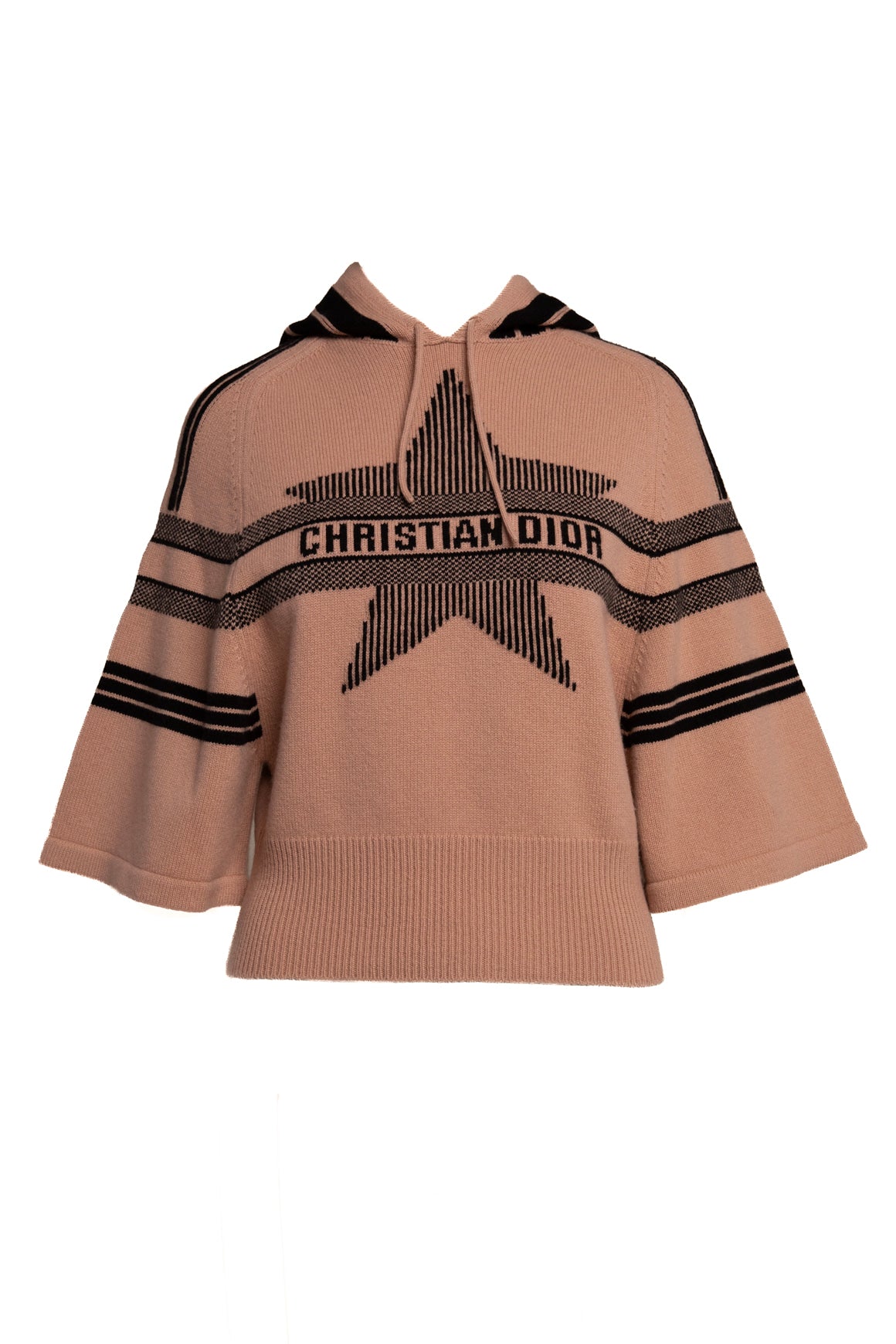 CHRISTIAN DIOR Star Crop Knit Hoodie (Sz. 6)