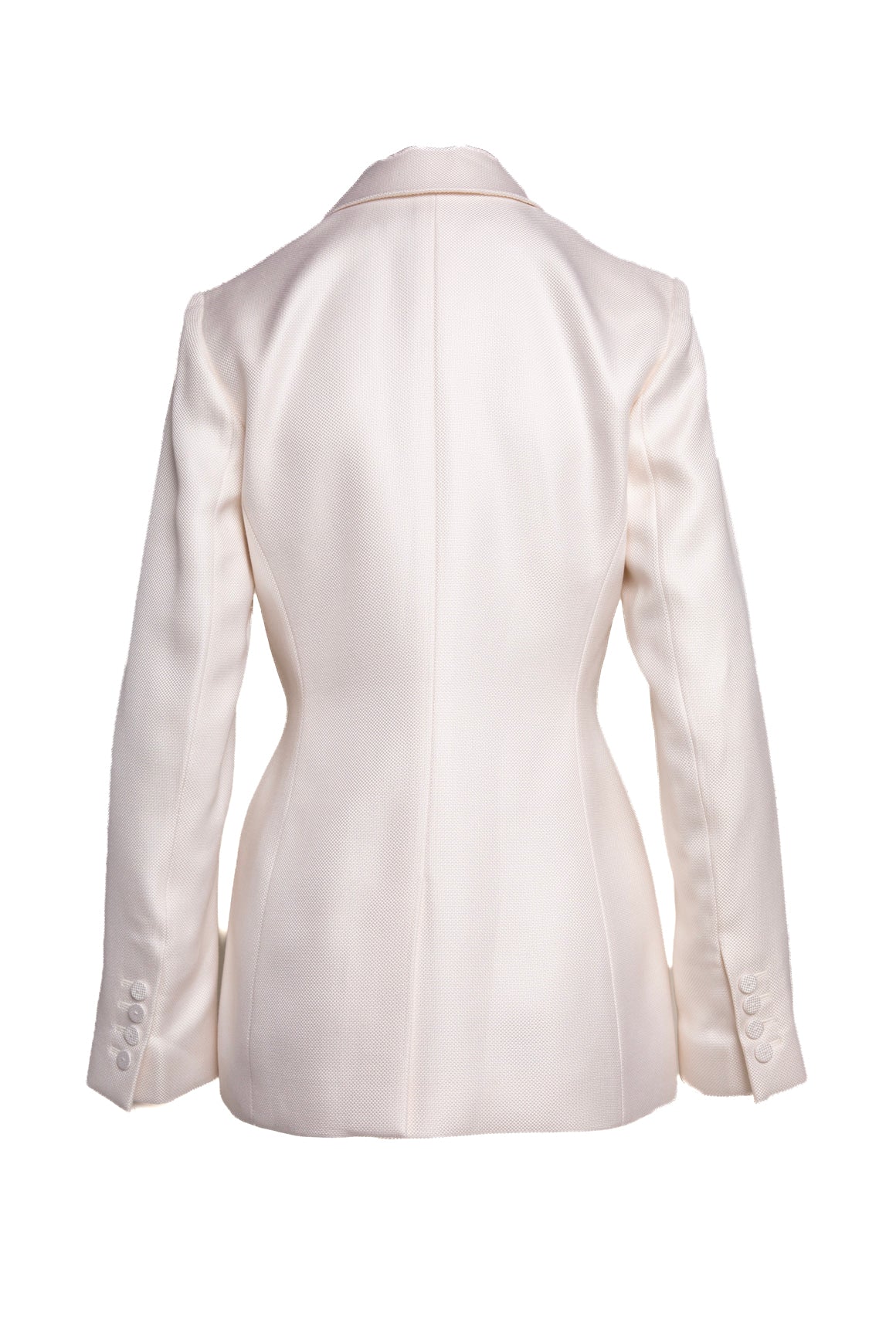 GABRIELA HEARST Cream Tie Front Blazer (Sz. 40/4)