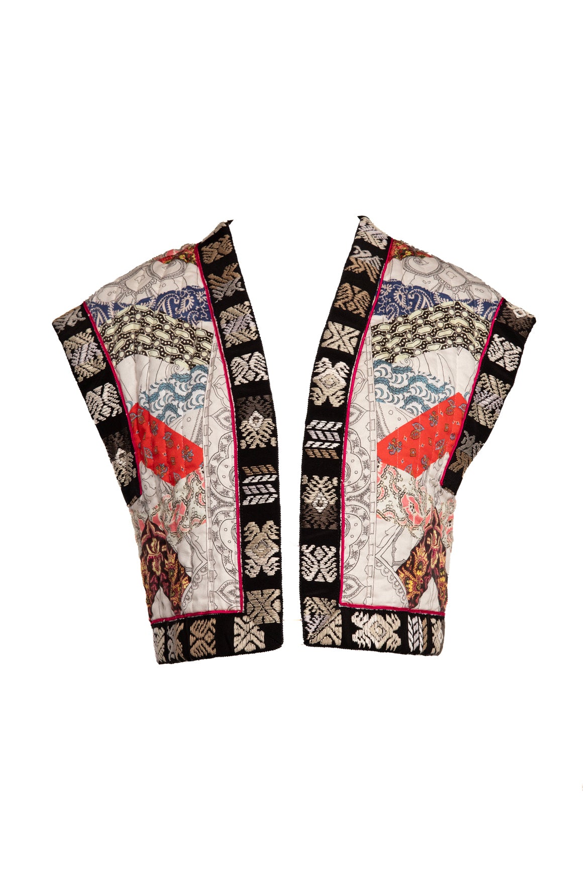 ETRO Printed Padded Patchwork Vest (Sz. 44/8)